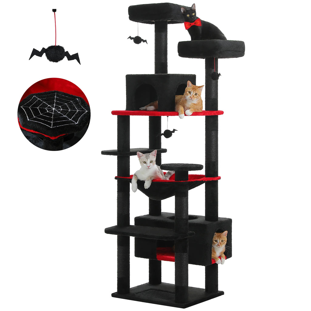 HydraHome® – Arbre à Chat Multi-Niveaux avec Griffoirs en Sisal et Hamac